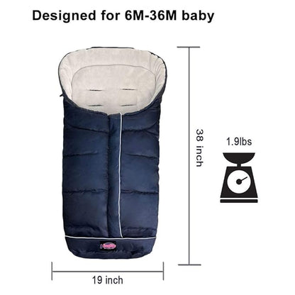 Anti-Kick Winter Waterproof Extendable Baby Bunting Bag Adaptable - Image 2