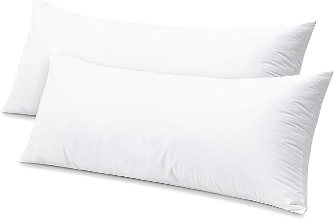 Artscope Synthetic Down Lumbar Pillow Insert, 14x36 Down Alternative Throw by Artscope