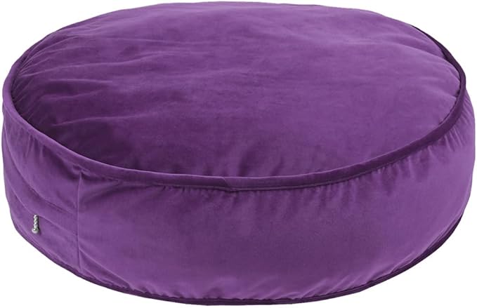 Round Floor Pillow Cover Velvet Throw Seating Pouf Yoga Meditation Cushion by YIUOR