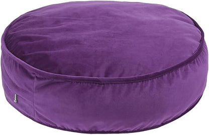 Round Floor Pillow Cover Velvet Throw Seating Pouf Yoga Meditation Cushion by YIUOR