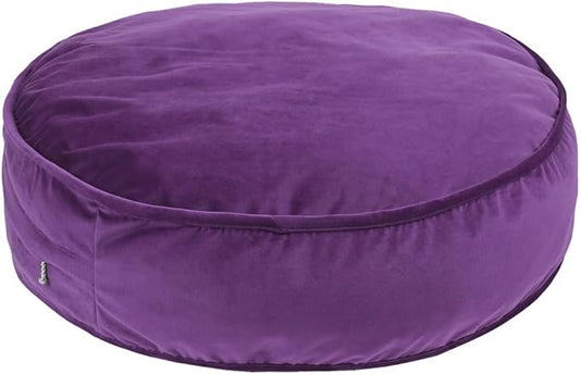 Round Floor Pillow Cover Velvet Throw Seating Pouf Yoga Meditation Cushion by YIUOR