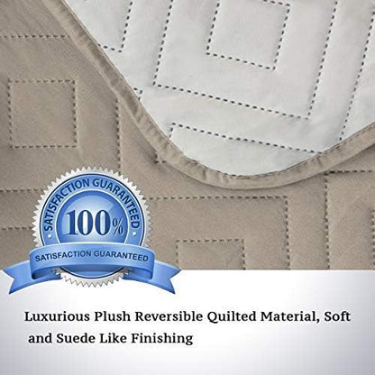 H.VERSAILTEX Reversible Quilted Recliner Covers Water Resistant Furniture - Image 3