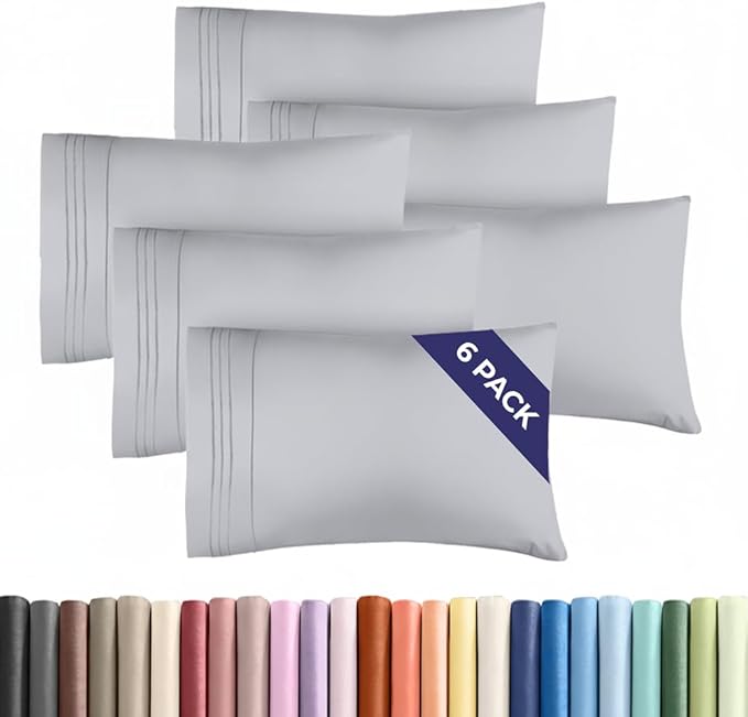 Queen Pillow Cases Set of 6 by CGKUnlimited