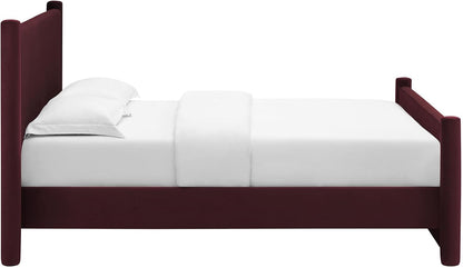 modway rael queen platform bed frame with upholstered on a desk or shelf