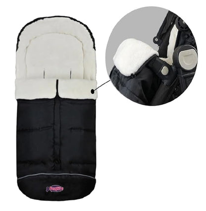 German Designed Universal Stroller Footmuff, 5 Way Zippers Style - Image 9