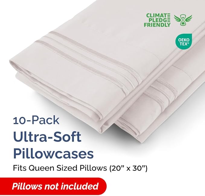 Queen Pillow Cases Set of 10 - Image 2