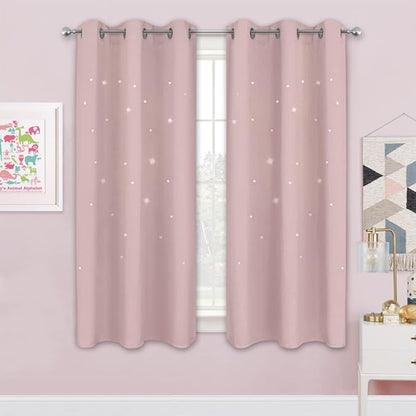 NICETOWN Kids Curtains for Bedroom Thermal Insulated Silver Twinkle Star by NICETOWN