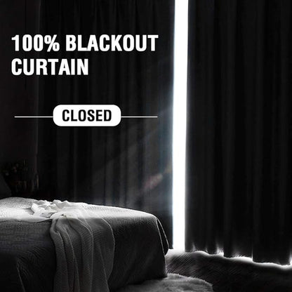 H.VERSAILTEX Linen Look 100% Blackout Curtains 84 Inches Long - Image 7