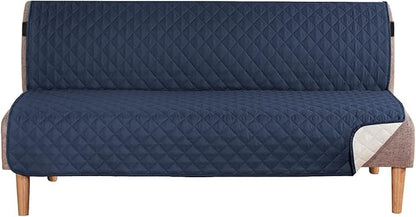 H.VERSAILTEX Reversible Futon Cover Water Repellent Armless Sofa Slipcover by HVERSAILTEX