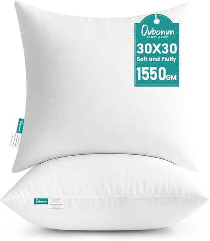Oubonun 30 x 30 Throw Pillow Inserts by Oubonun