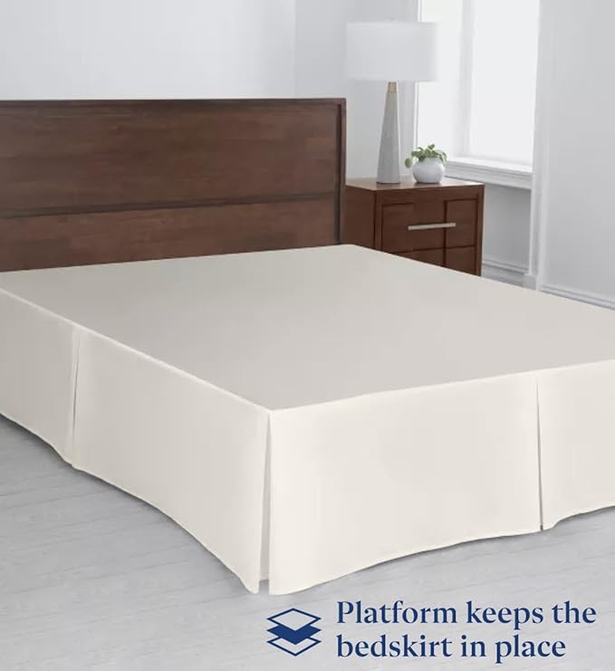 SKY BEDDINGS Luxury Pleated Twin Bed Skirt - Image 3