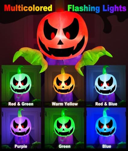 TURNMEON 3.5 Ft Inflatable Halloween Window Decoration