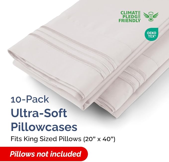 King Pillow Cases Set of 10 - Image 2