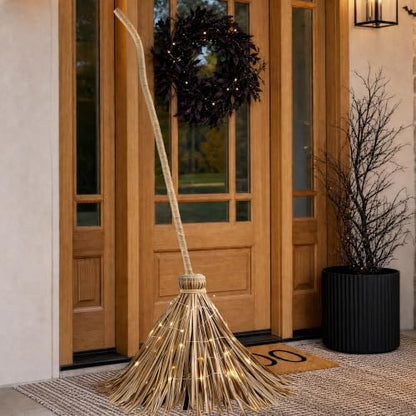 Halloween Decorations – 4.5FT Light Up Witch Broom
