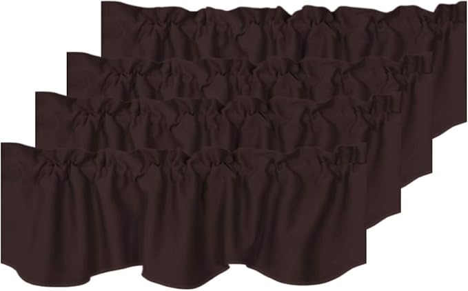 H.VERSAILTEX 4 Panels Blackout Curtain Valances by HVERSAILTEX