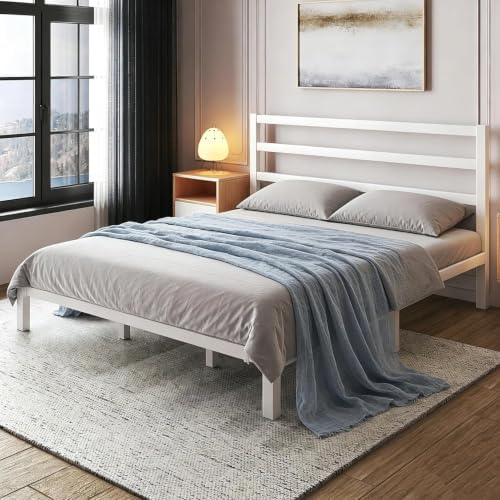 lovinson king size metal bed frame with headboard, view 9