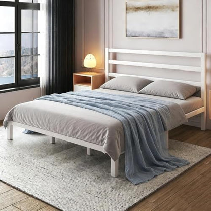 lovinson king size metal bed frame with headboard, view 9