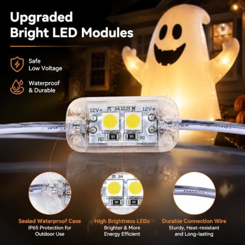 6FT Halloween Inflatable Ghosts Outdoor Decorations, Cute Ghosts Holding Boo Candy, Blow Up Yard Decoration with Bright LEDs & Stakes, Outdoor Decor for Lawn Garden Family Party