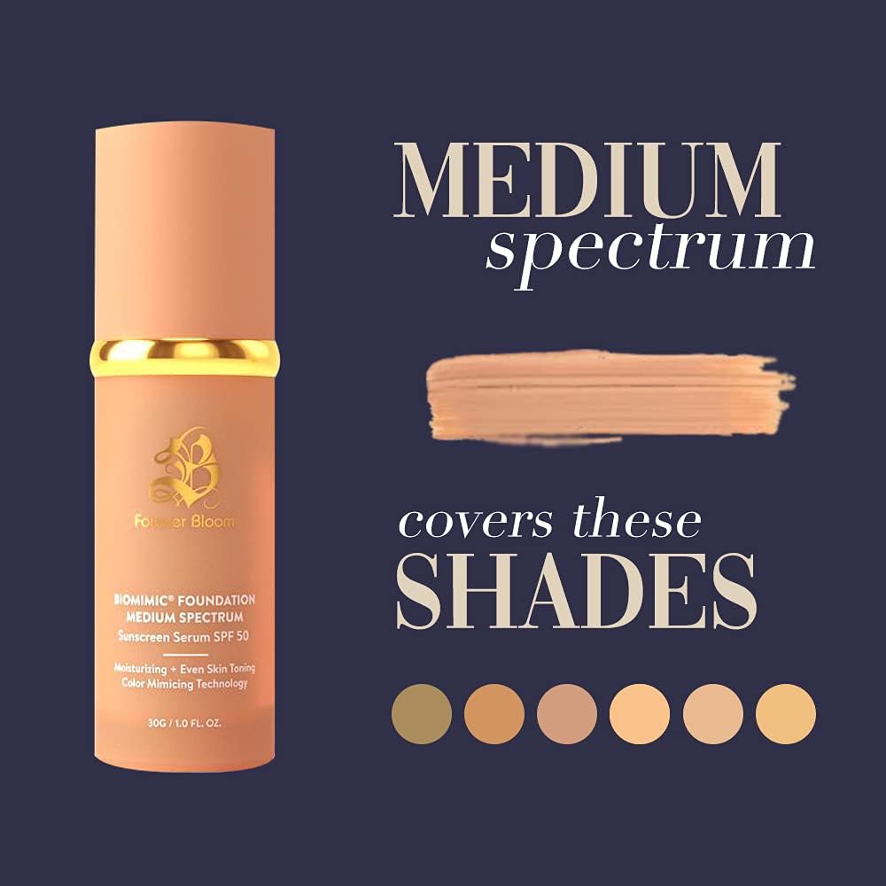 Forever Bloom Biomimic 4-in-1 Color Changing Foundation SPF 50, Medium