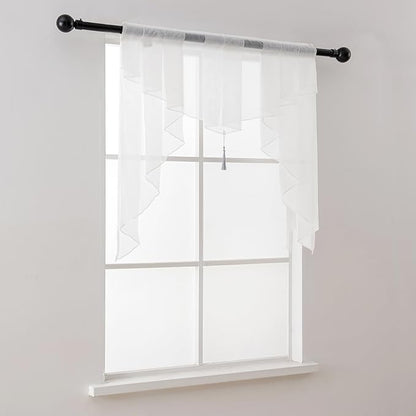 PearAge Swag Sheer Valance Curtains - Image 3