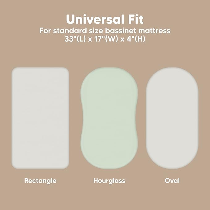 2-Pack Baby Bassinet Sheets Girl, Boy - Image 3
