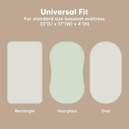 2-Pack Baby Bassinet Sheets Girl, Boy - Image 3