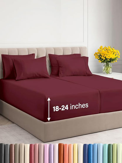 Extra Deep Split King Sheet Set by CGKUnlimited