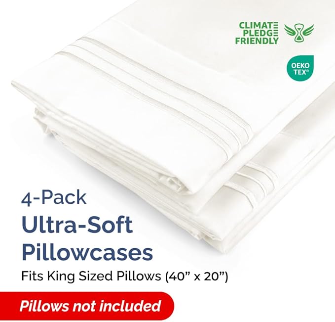 King Pillow Cases Set of 4 - Image 2