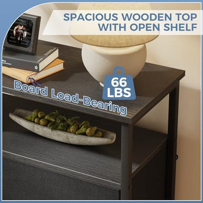 dumos tall 8 drawer dresser for bedroom, storage showing dimensions