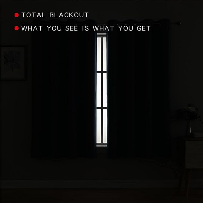 G2000 100% Blackout Curtains for Bedroom & Living Room - Image 3