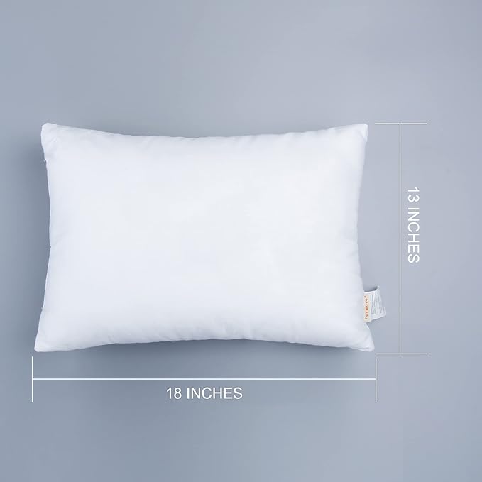 NTBAY 2 Pack Cotton Down Alternative 13x18 Pillows, Machine Washable - Image 5
