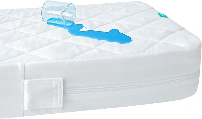 Zippered Crib Mattress Protector by Bilobanbabybedding