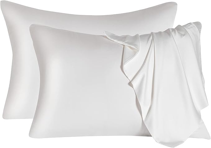2 Pcs Mulberry Silk Pillowcase for Hair and Skin, Cooling Silk Pillow Case by SIYUAN