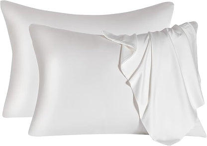2 Pcs Mulberry Silk Pillowcase for Hair and Skin, Cooling Silk Pillow Case by SIYUAN