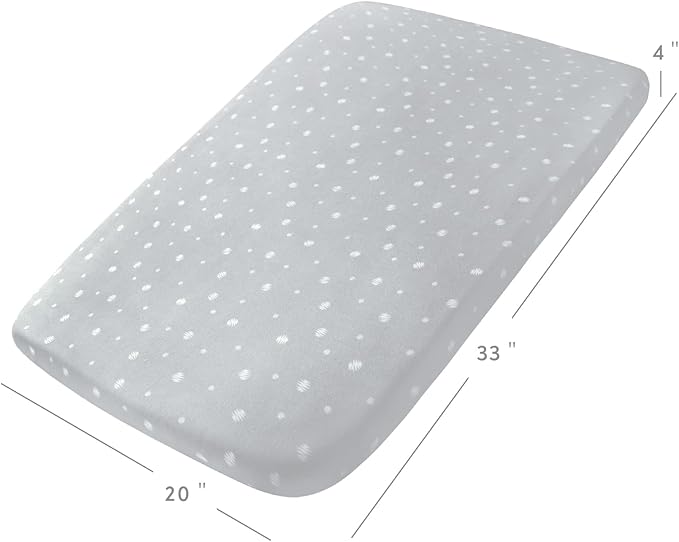 Stretchy Bassinet Sheets 2 Pack 33" x 20"-Fit - Image 3