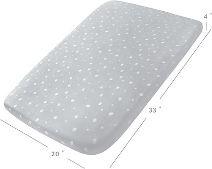 Stretchy Bassinet Sheets 2 Pack 33" x 20"-Fit - Image 3