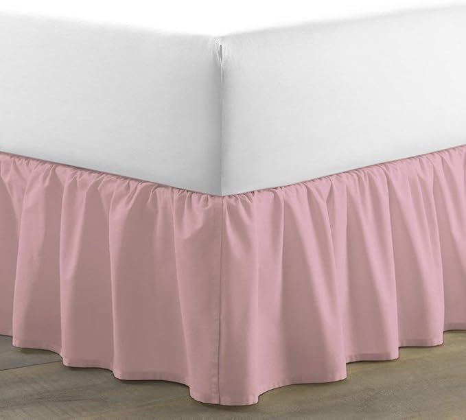 Bed Skirt - Ruffled Bed Skirt 12 Inch Drop Dust Ruffle - Dust Ruffle Bedskirt by Unknown