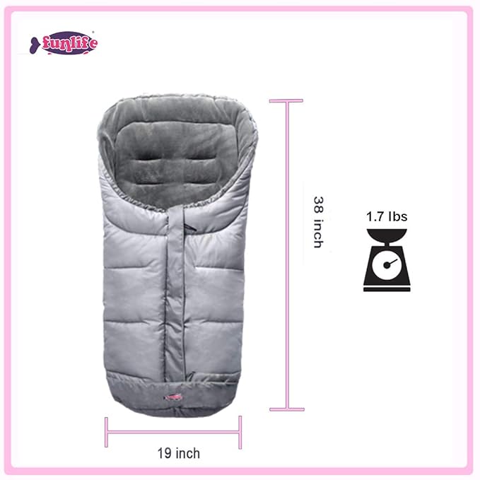 Anti-Kick Winter Stroller Blanket, Warm Cuddly Weather Resistant Baby Footmuff - Image 2
