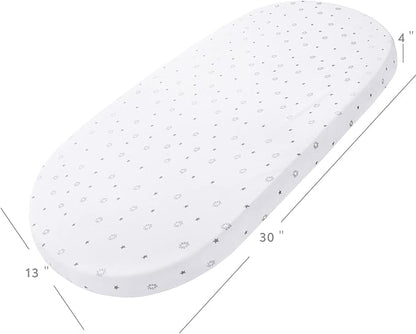 Bassinet Fitted Sheets Fit for UPPAbaby, Chicco LullaGo Anywhere Bassinet and - Image 8