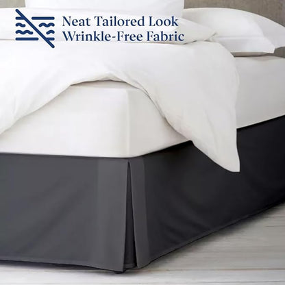 SKY BEDDINGS Luxury Pleated Full Bed Skirt - Image 4