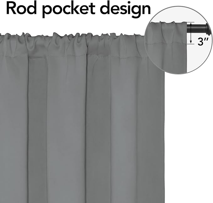 Easy-Going Rod Pocket Blackout Curtains - Image 2