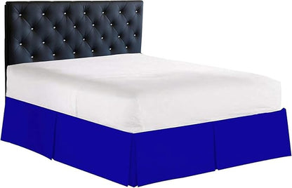 Bed Skirt - 100% Cotton 800 Thread Count Box Pleated Bed Skirt - Luxury Pleated - Image 2
