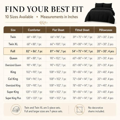 cozylux full size comforter sets black - 7 on a desk or shelf
