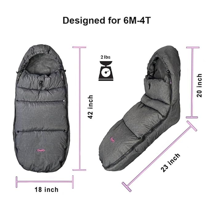Toddler Stroller Footmuff Cosy Toe Buggy Pushchair Sleeping Bag, Easy Open & - Image 6