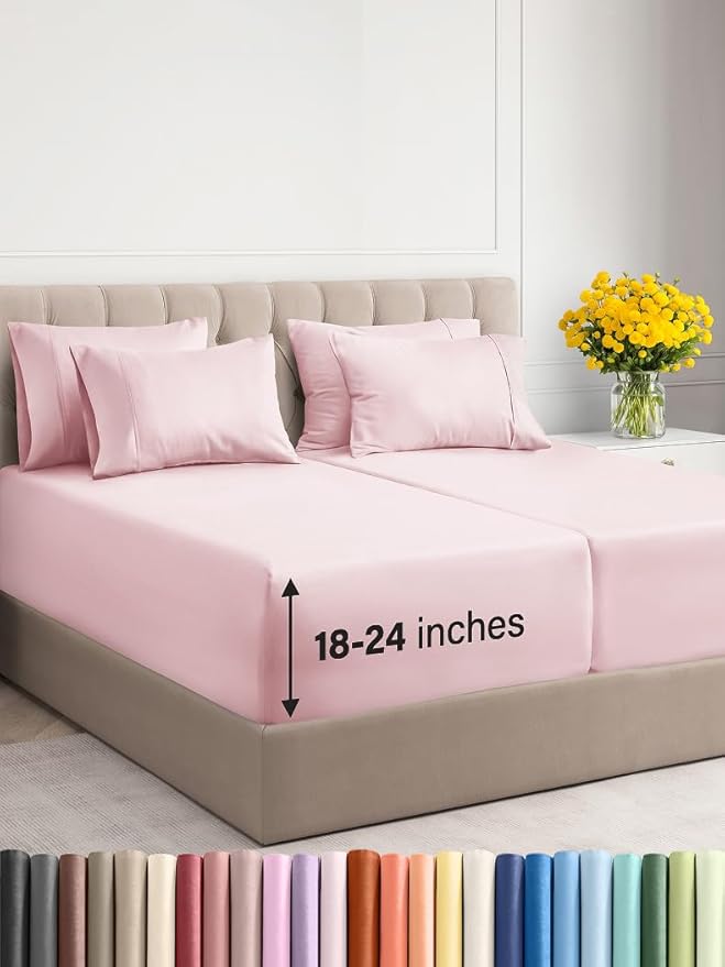 Extra Deep Split King Sheet Set by CGKUnlimited