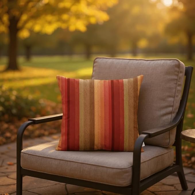 RSH DECOR: Sunbrella Square Throw Pillows Set of 2 | 20" x 20" | Water and - Image 2