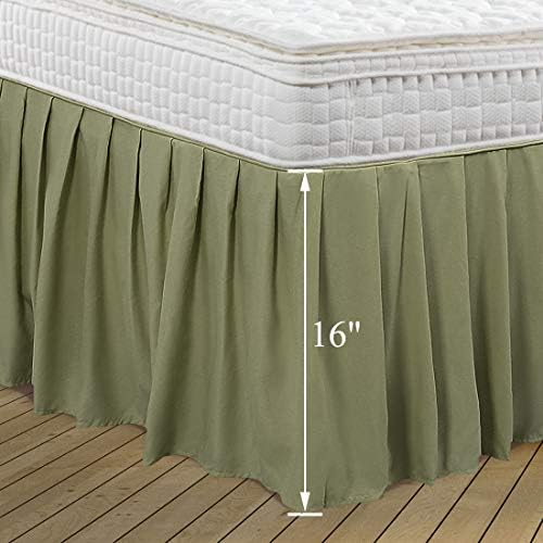 piccocasa ruffled bed skirt polyester bedroom 16 drop, package contents