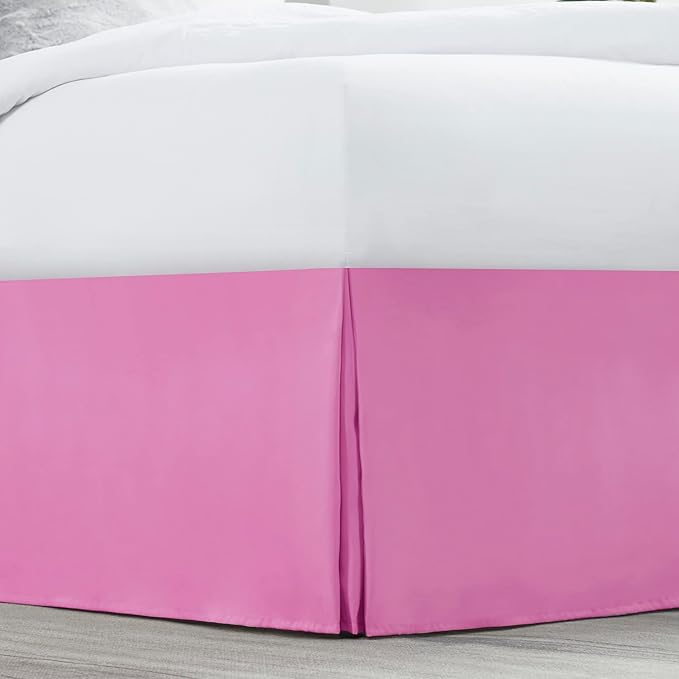 Nestl Light Pink Twin XL Bed Skirt - Image 2