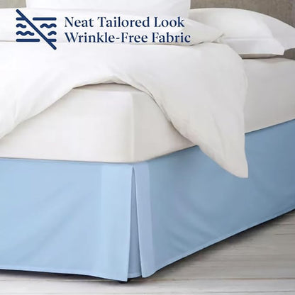 SKY BEDDINGS Luxury Pleated Queen Bed Skirt - Image 4