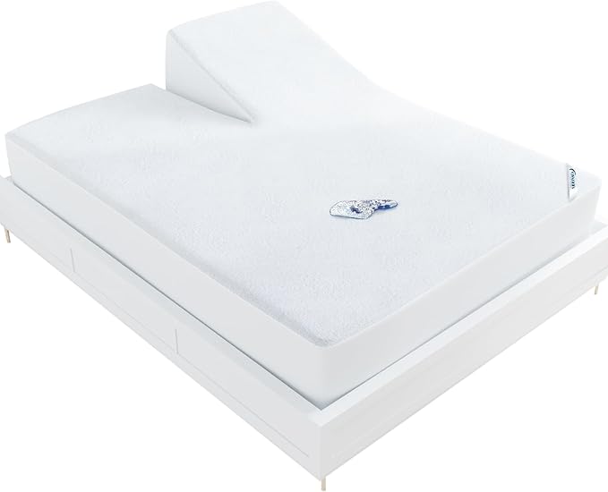 Split Head King Size Mattress Protector Waterproof, by Moonsea